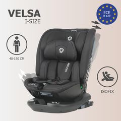 Κάθισμα Αυτοκινήτου iSize 40-150cm Velsa 360° Jet Black Coccolle