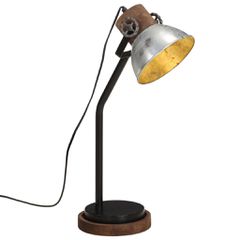 Φωτιστικό Γραφείου 25 W Vintage Ασημί 18x18x60 εκ. Ε27 371949