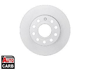 Δισκοπλακα BOSCH 0986479B78 για SKODA OCTAVIA 2004-2013, SKODA SUPERB 2008-2015, VW CADDY 2002-2015