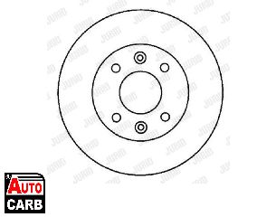 Δισκοπλακα JURID 561997J για NISSAN KUBISTAR 2003-, RENAULT 19 1988-2003, RENAULT CLIO 1990-2016