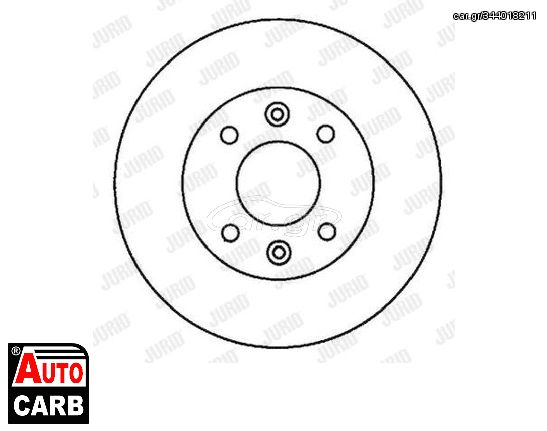 Δισκοπλακα JURID 561997J για RENAULT Megane 2000-2003, RENAULT MEGANE 1996-2001, RENAULT SANDERO/STEPWAY 2007-