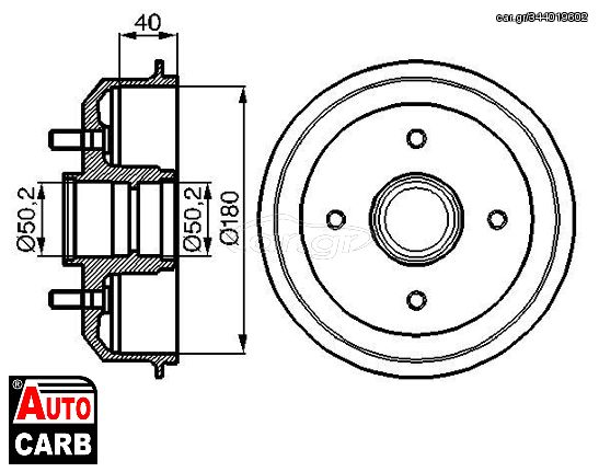 Ταμπουρο BOSCH 0986477099 για MAZDA 121 1996-2003