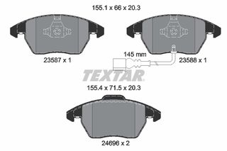 Σετ τακακιών φρένων, δίσκος φρένου  AUDI A1, A3, TT; SEAT ALTEA, ALTEA XL, LEON; SKODA OCTAVIA II, SUPERB II, YETI; VW BEETLE, CADDY III, CADDY III/MINIVAN, CC B7, EOS, GOLF PLUS 1.2-3.2 02.0