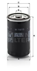 Φίλτρο λαδιού MANN-FILTER W71915 BMW 3 E30 1800cc 318 105ps 1982-1987 (11421266773,11421287836,11421707779,11421761087,11429061198)