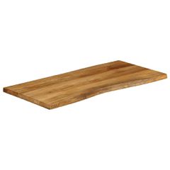 vidaXL Επιφάνεια Τραπεζιού 120x60x2,5 εκ. Live Edge Μασίφ Ξύλο Μάνγκο-thumb-1