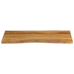 vidaXL Επιφάνεια Τραπεζιού 120x60x2,5 εκ. Live Edge Μασίφ Ξύλο Μάνγκο-thumb-2