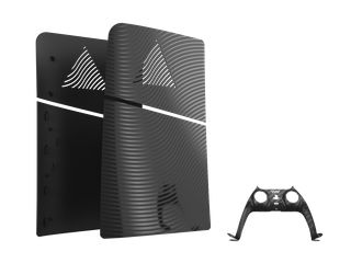 Maxx Tech PS5 Slim Faceplates + Controller Faceplates - Black Wave / PlayStation 5-thumb-3