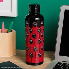 Squid Game Metal Water Bottle / Fan Shop and Merchandise ( Pink )
