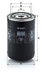 Φίλτρο λαδιού MANN-FILTER W9401 Ferrari 328 Gtb 3200cc 270ps 1985-1989 (0001228022,0003141914,0003563591,0005042621,0005221272)