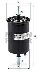 Φίλτρο καυσίμου MANN-FILTER WK552 Chevrolet Kalos 1400cc 83ps 2005-2008 (96537170)