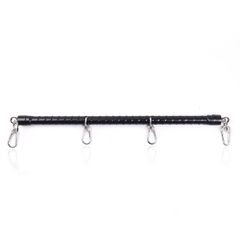NAUGHTY TOYS Black Bondage Spreader Bar Pu wrapped 50 cm