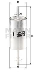 Φίλτρο καυσίμου MANN-FILTER WK61446 Ford Focus 2000cc CNG 145ps 2009-2011 (1212739,1348376,1465018,1465324,2M5C9155AB)