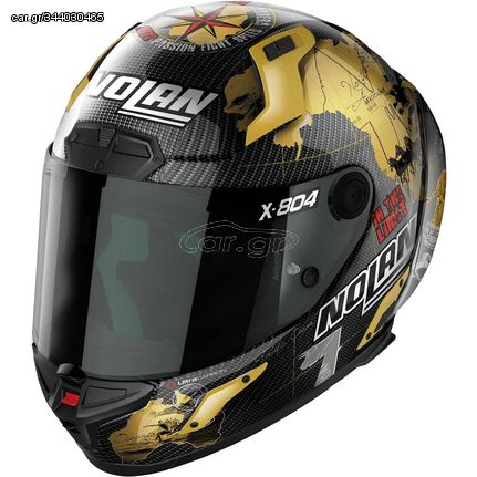 ΚΡΑΝΟΣ NOLAN X-804 RS ULTRA CARBON C.CHECA - GOLD (25)