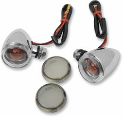 ---Κλειστά έως 21/8/2026--- DRAG SPECIALTIES marker light εμπρός Mini Deuce 20-6390C/MH Clear Smoke 2τεμ