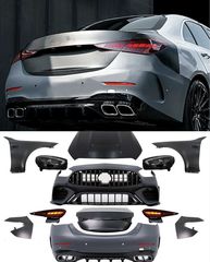 Upgrade Body Kit Mercedes C-Class W205 Facelift (2018-2022) Conversion to C-Class W206 C63 AMG Design