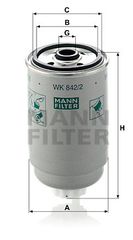 Φίλτρο καυσίμου MANN-FILTER WK8422 Alfa Romeo 155 1900cc TD 90ps 1993-1997 (0003257190,0004465121,00073663,0007614100,000946870)