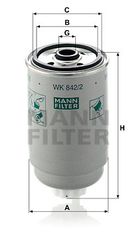 Φίλτρο καυσίμου MANN-FILTER WK8422 Citroen Jumper Van 1900cc D 69ps 1994-2002 (0003257190,0004465121,00073663,0007614100,000946870)