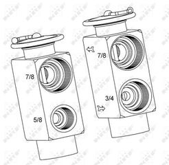 NRF ΒΑΛΒΙΔΑ ΕΚΤΟΝΩΣΗΣ A/C MERCEDES NRF 38393