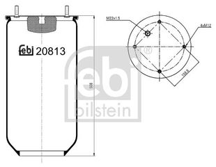 FEBI ΦΟΥΣΚΑ ΠΝΕΥΜΑΤΙΚΗΣ ΑΝΑΡΤΗΣΗΣ IVECO FEBI BILSTEIN 20813