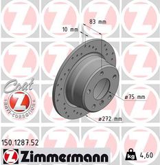 ZIMMERMANN ΔΙΣ/ΚΕΣ ΤΡΥΠΗΤΕΣ SPORT BMW ZIMMERMANN 150.1287.52