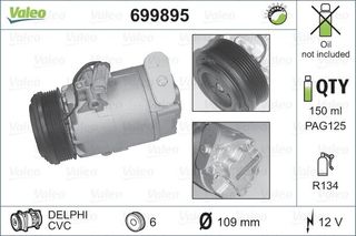 VALEO ΚΟΜΠΡΕΣΕΡ A/C VALEO 699895