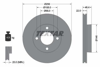 TEXTAR ΔΙΣΚΟΠΛΑΚΕΣ TEXTAR 92026000