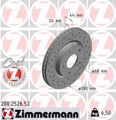 ZIMMERMANN ΔΙΣ/ΚΕΣ ΤΡΥΠΗΤΕΣ SPORT ZIMMERMANN 200.2526.52