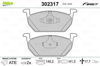 VALEO ΔΙΣΚΟΦΡΕΝΑ VALEO 302317