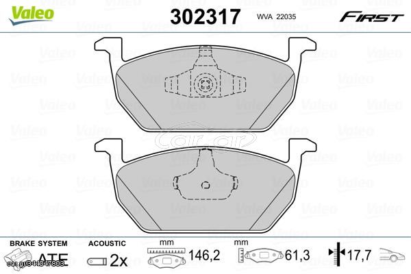 VALEO ΔΙΣΚΟΦΡΕΝΑ VALEO 302317