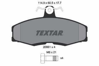 TEXTAR (154 00)  ΔΙΣΚΟΦΡΕΝΑ SKODA TEXTAR 2086105