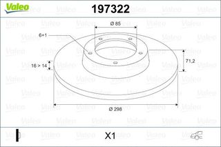 VALEO ΔΙΣΚΟΠΛΑΚΕΣ (1τεμ.) VALEO 197322