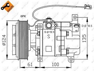 NRF ΚΟΜΠΡΕΣΕΡ A/C MAZDA NRF 32233