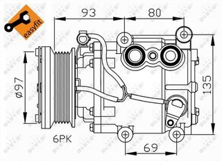 NRF ΚΟΜΠΡΕΣΕΡ A/C FORD NRF 32247