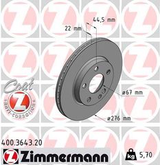 ZIMMERMANN ΔΙΣΚ\\ΚΕΣ MERCEDES COAT Z ZIMMERMANN 400.3643.20