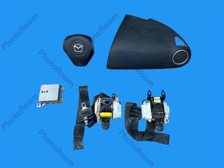 MAZDA RX-8 2003-2010 ΜΕΤΑΧΕΙΡΙΣΜΕΝΑ ΑΝΤΑΛΛΑΚΤΙΚΑ ( σετ αερόσακων εμπρός οδηγού , συνοδηγού , ζώνες ασφαλείας , εγκέφαλος )