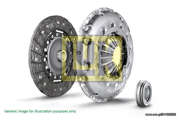 Σετ συμπλέκτη LUK 620108000 Renault Clio 1400cc 16Valves 95ps 1999-2004 (2335700QAA,23357BN700,3000100Q0F,3000100QAP,3000100QF)