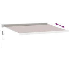 vidaXL Τέντα Πτυσσόμενη Αυτόματη Καφέ 450x300 εκ.-thumb-4