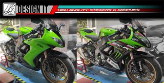 KAWASAKI ZX10R 2009 - FULL BODY STICKER SET-thumb-1