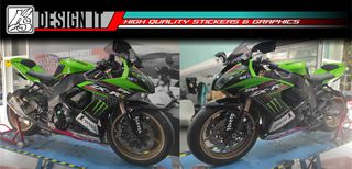 KAWASAKI ZX10R 2009 - FULL BODY STICKER SET-thumb-6