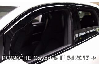 Ανεμοθραύστες Porsche Cayenne 5d 2017+ Φιμέ Σετ 4τμχ Heko (Μπρος-Πίσω) 26308