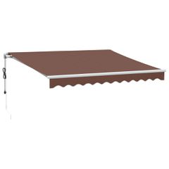 vidaXL Τέντα Πτυσσόμενη Αυτόματη Καφέ 300x250 εκ.-thumb-1