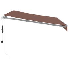 vidaXL Τέντα Πτυσσόμενη Αυτόματη Καφέ 300x250 εκ.-thumb-3