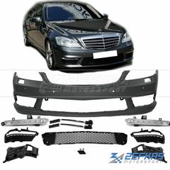 Προφυλακτήρας εμπρός MERCEDES S-Class W221 (2005-2013) look AMG  με PDC και Φώτα Ημέρας LED