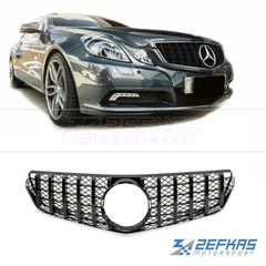 Μάσκα Εμπρός MERCEDES E-Class W207 (2009-2013) look GT Panamericana Όλο Μαύρο