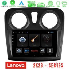 Lenovo Car Pad Dacia Dokker 2014-2021 4Core Android 13 2+32GB Navigation Multimedia Tablet 9"