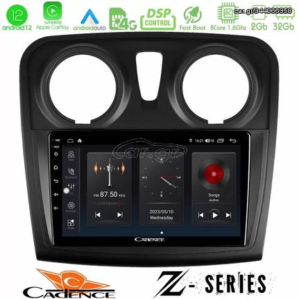 Cadence Z Series Dacia Dokker 2014-2021 8core Android12 2+32GB Navigation Multimedia Tablet 9"