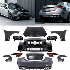 Upgrade Body Kit Mercedes C-Class W205 Facelift (2018-2022) Conversion to C-Class W206 C63 Design