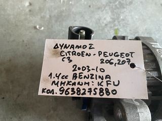 ΔΥΝΑΜΟΣ CITROEN C3 PEUGEOT 206,207 1.4cc ΒΕΝΖΙΝΗ KFU 03-10 9638275880