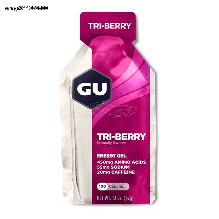 Ενεργειακό Gel | GU | Tri  Berry | 32 γρ | Με καφεΐνη