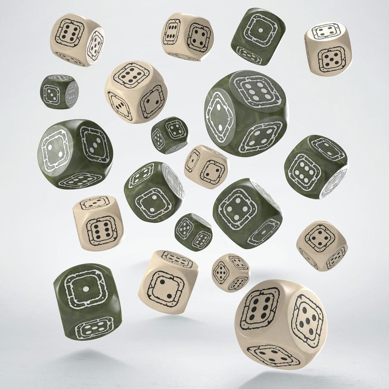 Fortress Compact D6 Dice Set Beige (20)